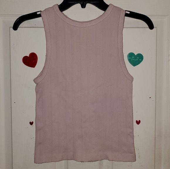 5 for $20 | Charlotte Russe Pale Pink Ribbed Tank Top - Picture 1 of 9